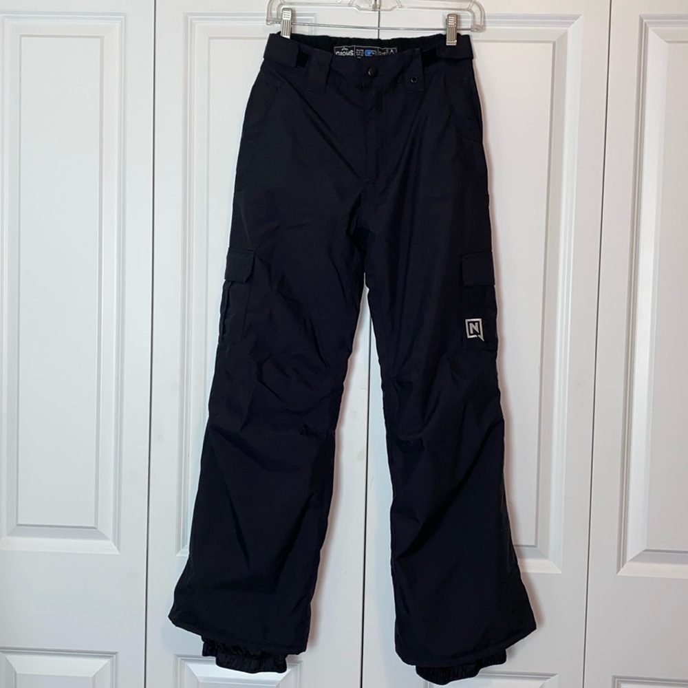 Nitro USA Groms Waterproof Insulated Snow Ski Cargo Pants Black 13-14 Youth XL